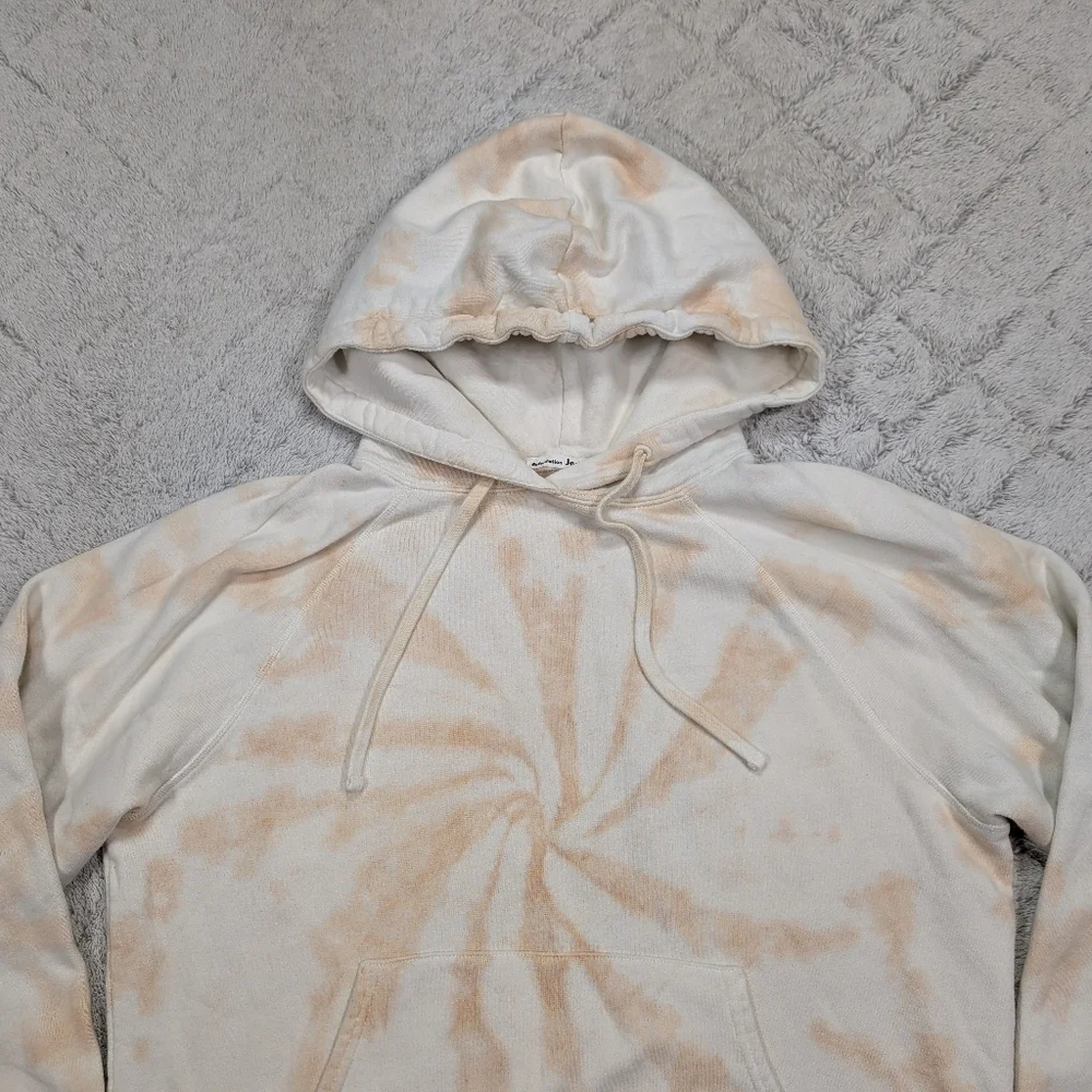 Reformation Hoodie Sweatshirt Womens L Beige Cream Tie Dye Tanner Relax Lounge - Picture 2 of 8